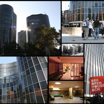Collage de las jornadas de voluntariado 48H Open House Barcelona 2010